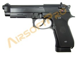 Pistola de airsoft M9 A1 - negra - full metal, blowback - CO2 [KJ Works]