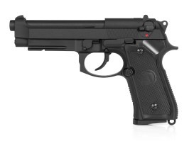 Pistola airsoft M9 A1, full metal, gas blowback - negra [KJ Works]