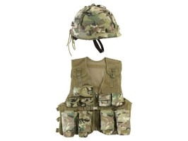 Conjunto de chaleco y casco de asalto para niños - BTP [KOMBAT Kids]