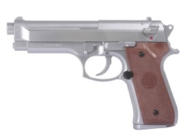 Pistola de muelle de airsoft M92F - plata [KWC]