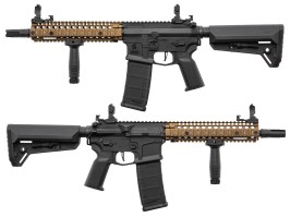 Fusil de airsoft LT-18 GEN2 MK18 NSR - negro/bronce [Lancer Tactical]