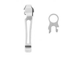 Clip de bolsillo y cordón para multiherramientas Leatherman - plata [Leatherman]