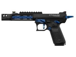 Pistola airsoft Tandemkross CTHULHU GBB con caja de transporte - Negro/Azul [Lancer Tactical]