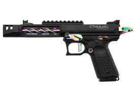 Pistola airsoft Tandemkross CTHULHU GBB con caja de transporte - Negro/Rainbow [Lancer Tactical]