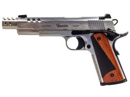 Pistola de airsoft GBB CS Defender Pro MEU, aluminio cepillado [Vorsk]
