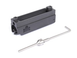 Portacerrojos de acero CNC con boquilla de carga magnética NPAS para WE V3 GBB SCAR L [RA-Tech]