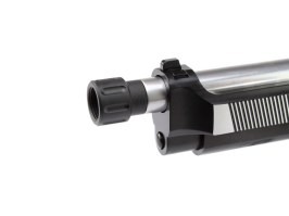 Adaptador de supresor de pistolas (silenciador) de 11 a -14mm (SL00116E) - tapa negra [SLONG Airsoft]