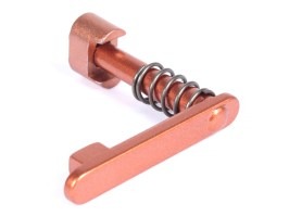 Botón de liberación de cargador metálico para AEG M4 / M16 - Naranja [SLONG Airsoft]