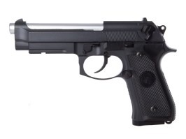 Pistola de airsoft M9A1, gas blowback (GBB) - Negra [Snow Wolf]