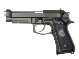Pistola airsoft M9A1, gas blowback (GBB) - OD [Snow Wolf]
