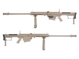 Airsoft rifle de francotirador M107 Barrett (SW-024S), full metal, manual, con licencia - TAN [Snow Wolf]