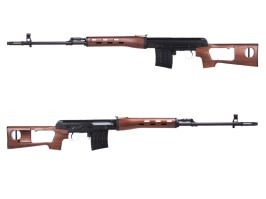 Francotirador airsoft SVD Dragunov (SW-027A), hasta 540FPS - Imitación madera [Snow Wolf]