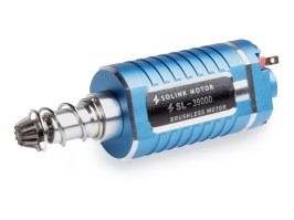 Motor sin escobillas SX-1 Negro 39k RPM con control de RPM - eje largo [SOLINK]