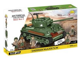 WW II Sherman M4A2E8 (76)W (1:35) [Cobi]