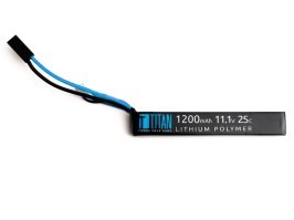 Batería Li-Po 7,4V 1200mAh 25C - Mini AK stick con el Tamiya [TITAN]