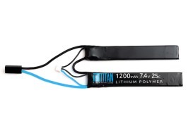 Batería Li-Po 7,4V 1200mAh 25C - Mini CQB con el Tamiya [TITAN]