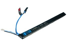 Batería Li-Po 7,4V 1200mAh 25C - Mini AK stick con el Tamiya [TITAN]