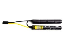 Batería NiMH 9,6V 1700mAh - Mini CQB con la Tamiya [TITAN]