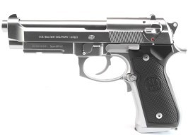 Pistola de airsoft FULL AUTO M9A1 plata, blowback eléctrico (EBB) [Tokyo Marui]