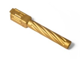 CNC Cañón exterior fijo para TM/WE G 17/18C Gen.3, rosca 11mm - Dorado [TTI AIRSOFT]