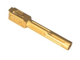 CNC Cañón exterior fijo para Umarex/VFC G 17 Gen.5, rosca +11mm - Dorado [TTI AIRSOFT]