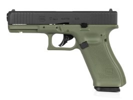 Pistola de airsoft Glock 17 Gen.5, corredera metálica, CO2, blowback - Battlefield Green [UMAREX]