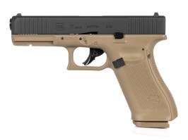 Pistola de airsoft Glock 17 Gen.5, corredera metálica, CO2, blowback - Coyote [UMAREX]