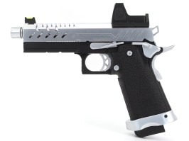 Pistola de airsoft GBB Hi-Capa 4.3 Red Dot, Plata [Vorsk]