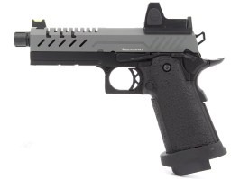 Pistola de airsoft GBB Hi-Capa 4.3 Red Dot, corredera gris [Vorsk]