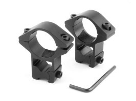 soportes de 25,4 mm para carril de cola de milano - alto [Vector Optics]