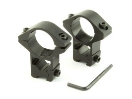 soportes de 25,4 mm para carril de cola de milano - alto [Vector Optics]