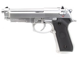 Pistola de airsoft M9 A1 Gen 2, plata, fullmetal, blowback [WE]