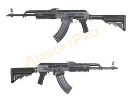 Rifle de airsoft AK PMC GBB - full metal, blowback - negro [WE]