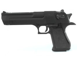 Pistola de airsoft DE .50AE GBB, corredera metálica, blowback - negra [WE]