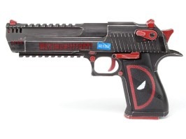 Pistola airsoft Desert Eagle L6 .50AE versión Dead Pool, corredera metálica, GBB blowback [WE]