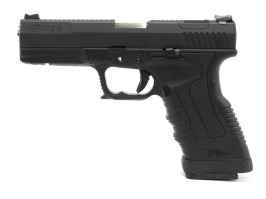 Airsoftová pištoľ GP1799 T5 - GBB, čierny kovový záver, čierny rám, strieborná hlaveň [WE]
