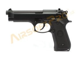 Pistola de airsoft M92, negra, fullmetal, blowback [WE]
