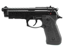 Pistola de airsoft M92 Hex Cut - GBB, full metal, Gen.2 - negra [WE]