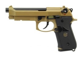 Airsoft pisztoly M9 A1, homok, fullmetal, visszahúzás [WE]