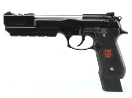 Pistola de airsoft Samurai Edge modelo B.Burton, Full Auto - fullmetal, blowback [WE]