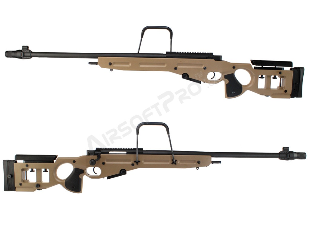 Rifle de francotirador : Airsoft sniper SV-98 (SW-025(TN)) rifle de acción  de resorte, full metal - TAN 